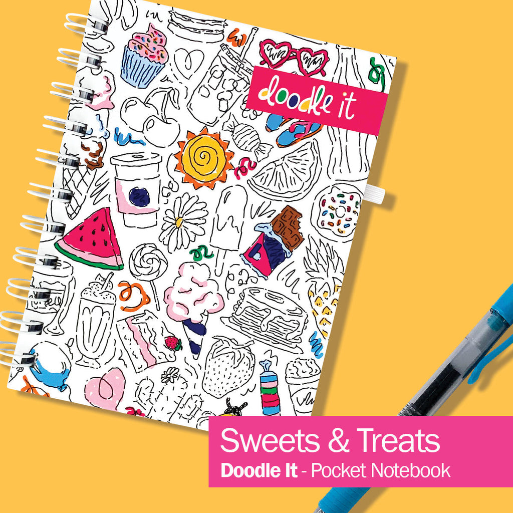 Doodle It! Pocket Notebooks | Sweets & Treats | Daily Deal