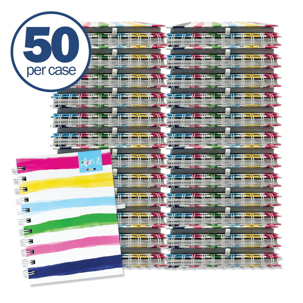 Buy-the-Case BULK Pocket Notebooks | List, Plan, Doodle | Case of 50 Notebooks | 5 Styles