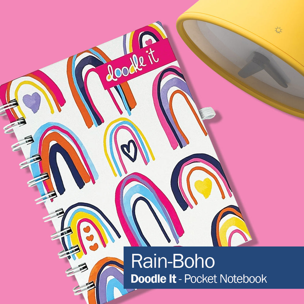 Doodle It! Pocket Notebooks | Rain-Boho | Daily Deal