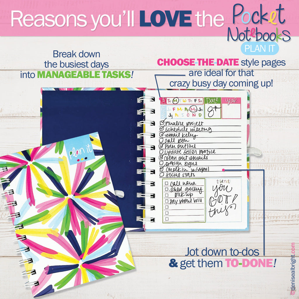 NEW! Dream Planner Bundle | 2024-25 Reminder Binder® + 2 Planner Pads, Pocket Notebook & Mini Desktop Calendar
