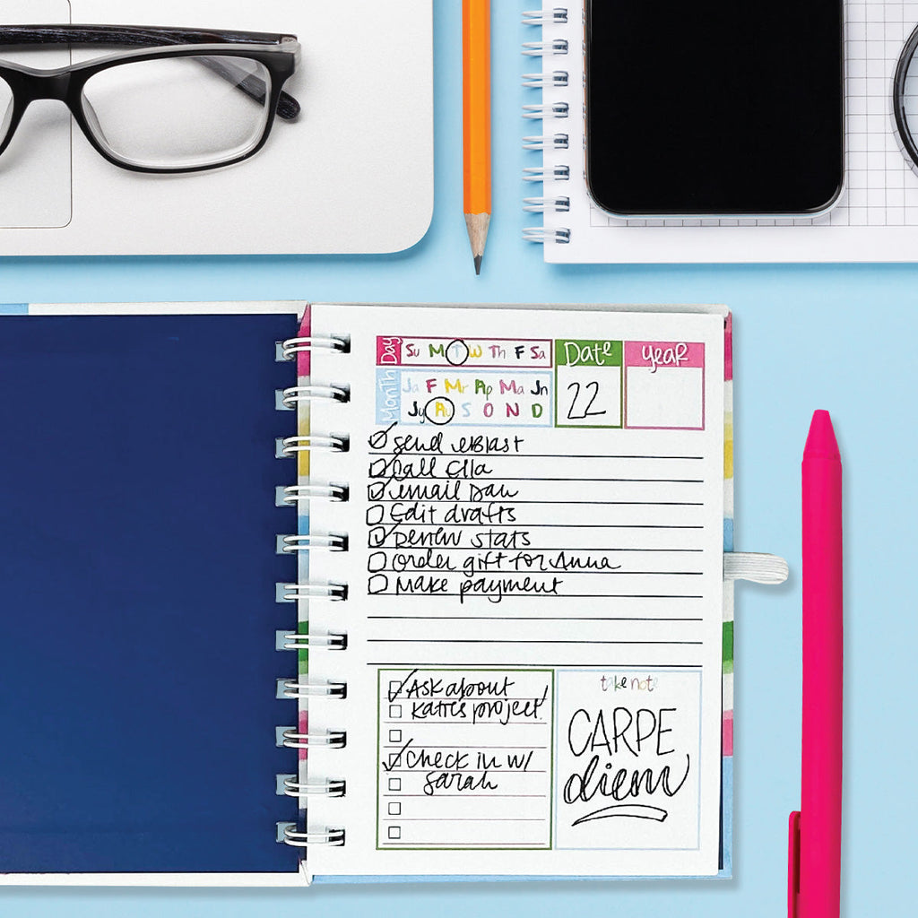 NEW! Bright & Cheery Bundle | 2024-25 Reminder Binder®+ [3] Planner Pads + Mini Notebook