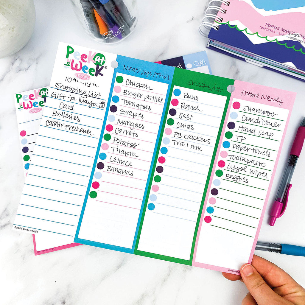 DEAL Family Command Center Bundle | FOUR Weekly Planner Pads Bundle