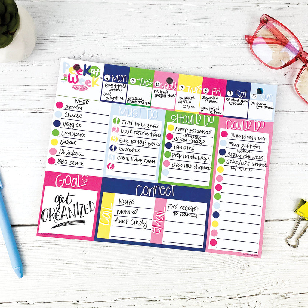 Plan Your Way Bundle | Daily & Weekly Planner Pads | Bright & Cheery | Daily Deal | 2/11/25