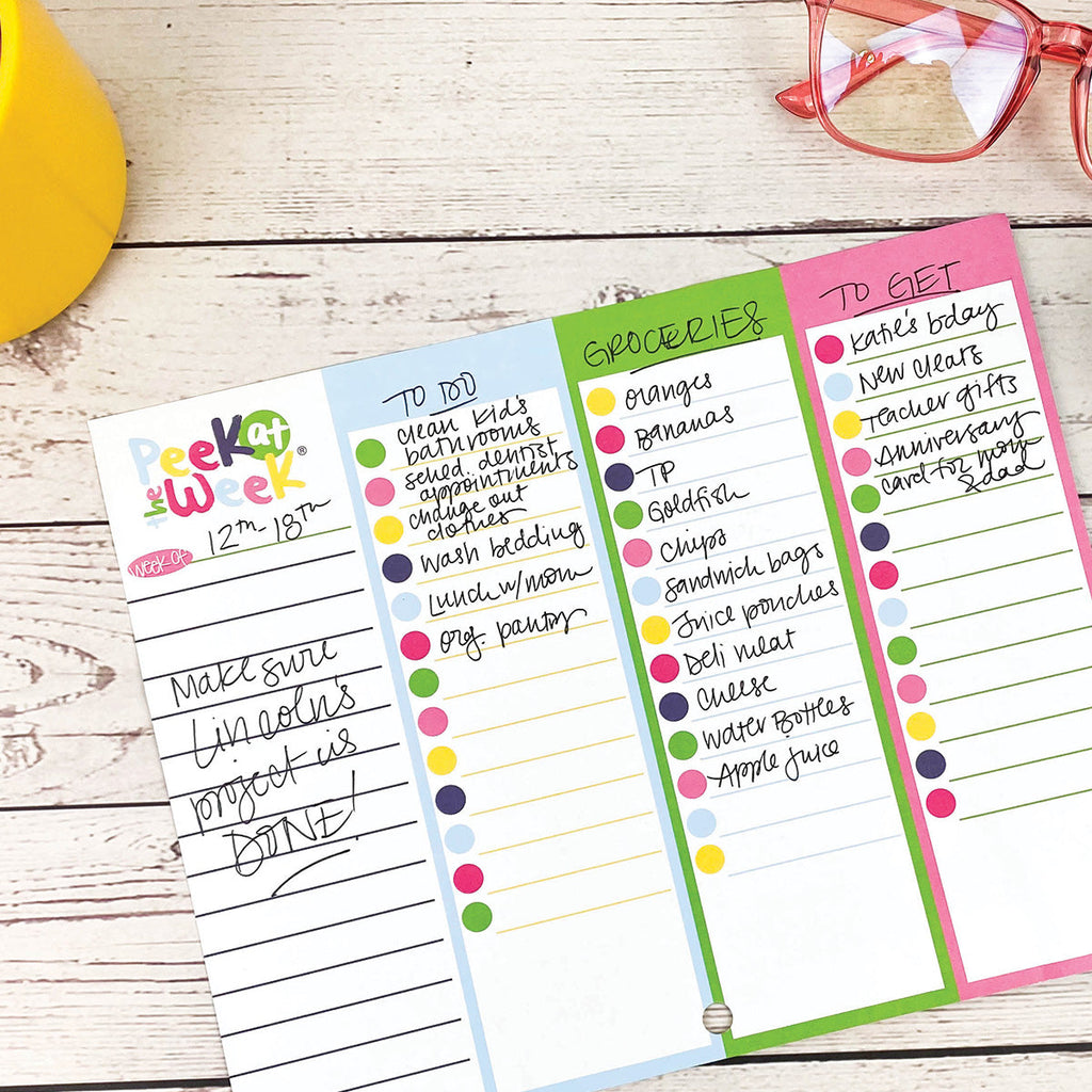 Peek at the Week® Simple Planner Pad | Daily Deal | 2/20/25