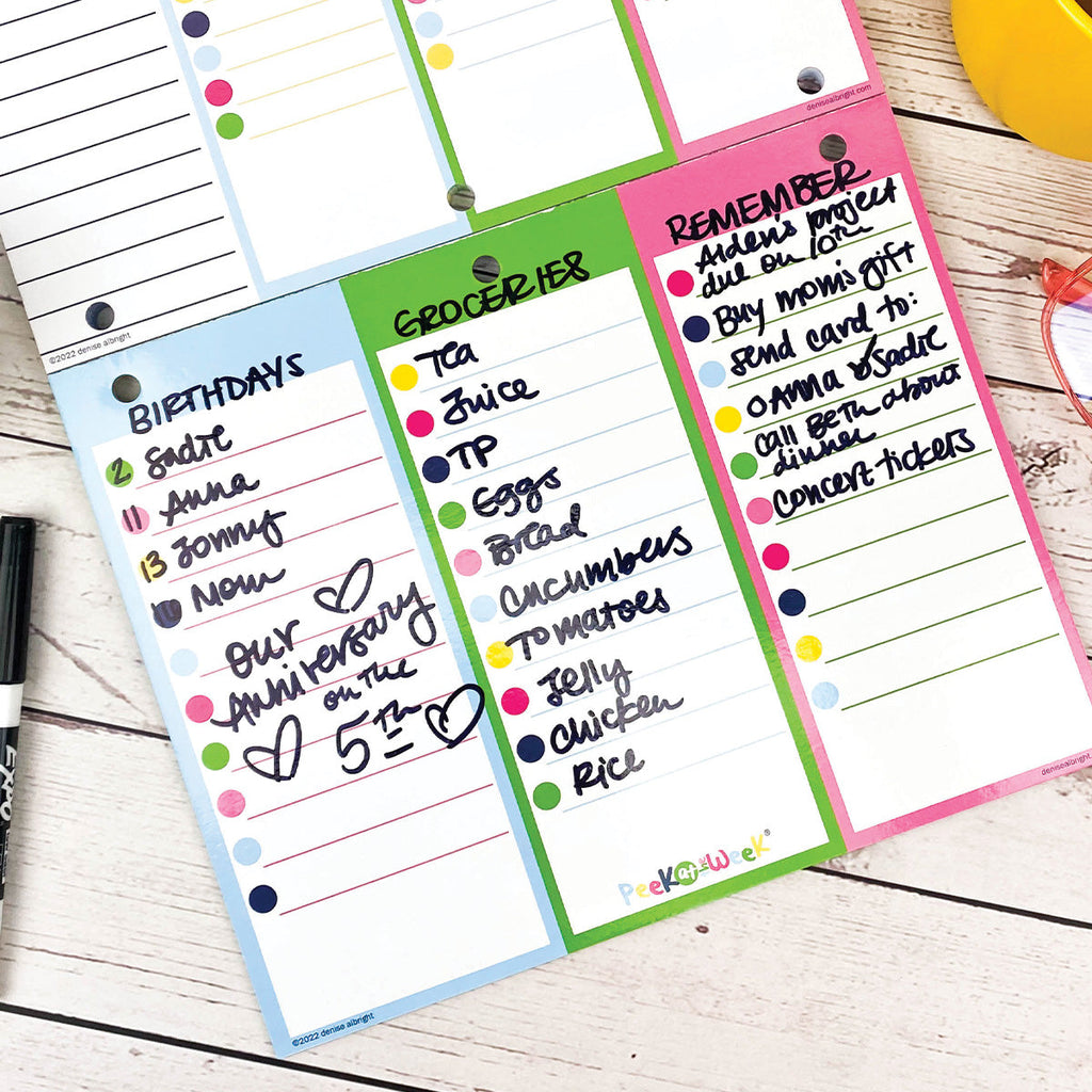 Peek at the Week® Simple Planner Pad | Daily Deal | 2/20/25