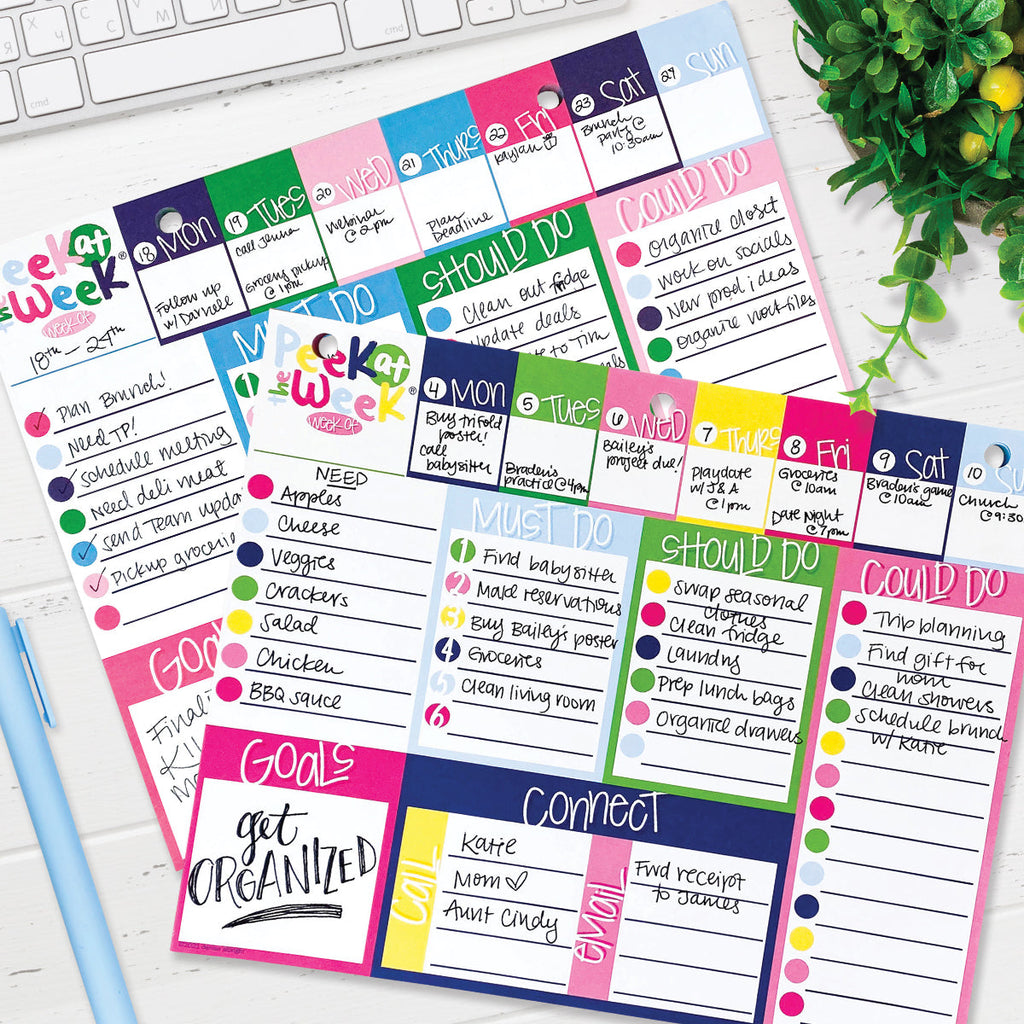 Plan Your Way Bundle | Daily & Weekly Planner Pads | Preppy n Pink | Daily Deal | 2/11/25