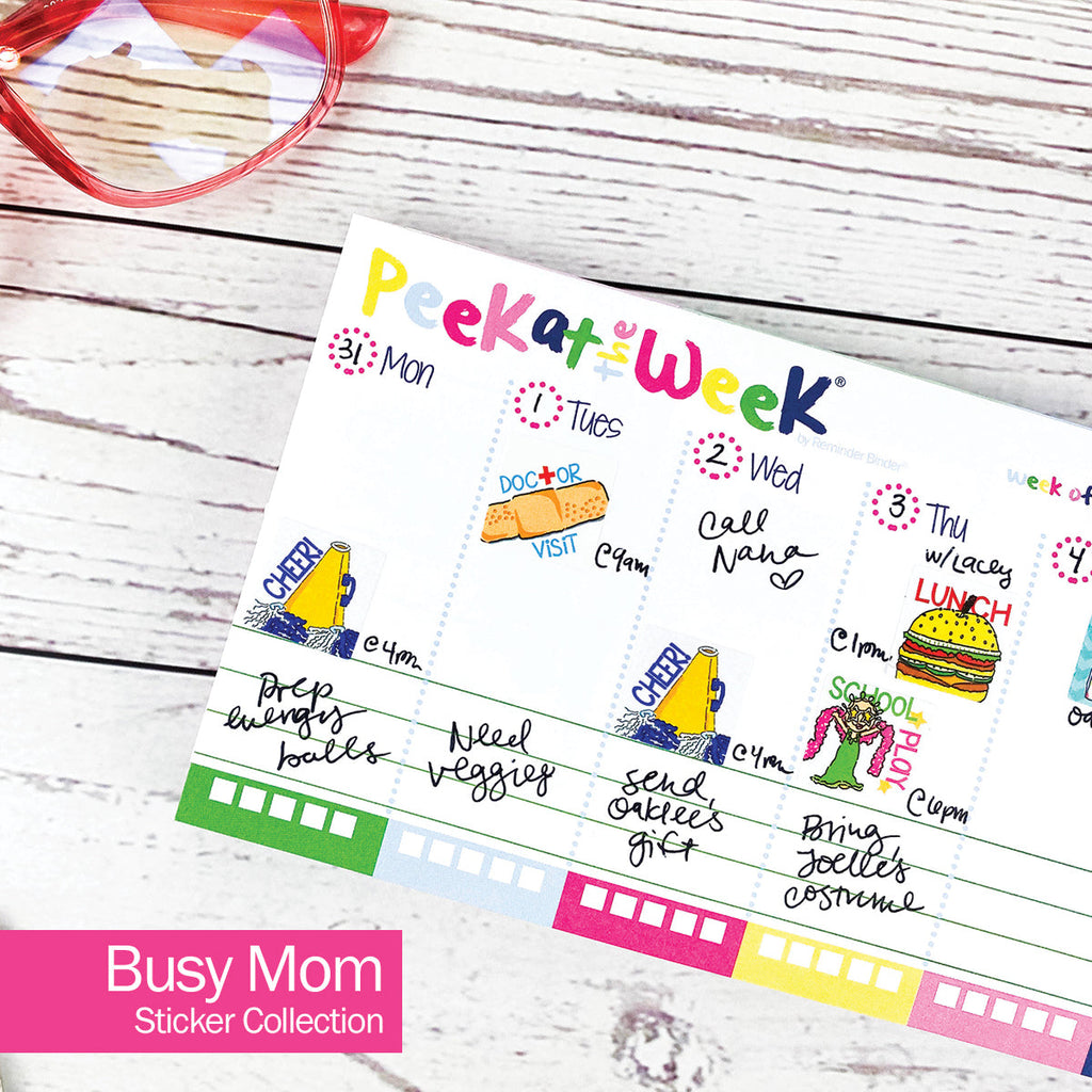 Busy Mom Planning Sticker Set | Daily Deal