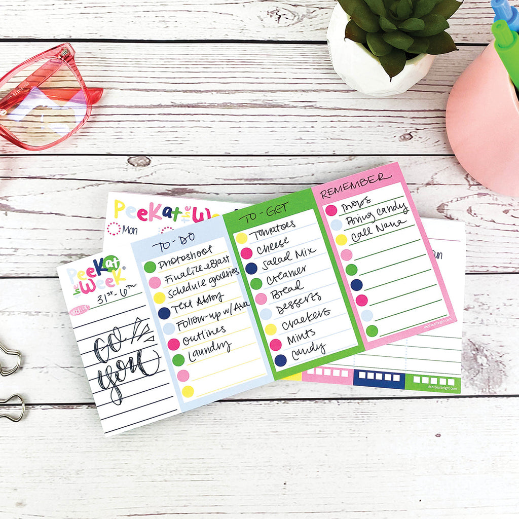 Plan Your Way Bundle | Daily & Weekly Planner Pads | Preppy n Pink | Daily Deal | 2/11/25