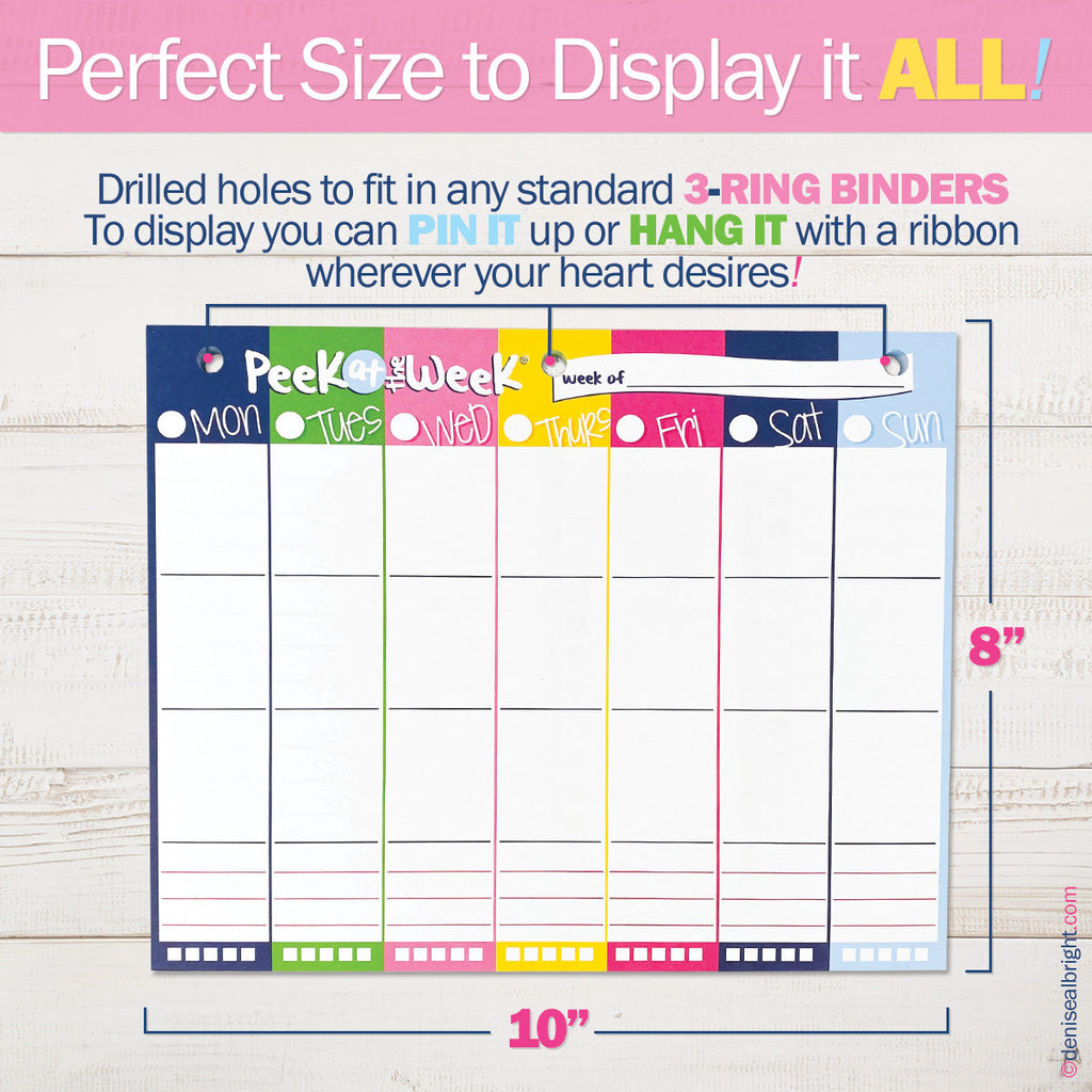 Peek at the Week® Simple Planner Pad | Daily Deal | 2/20/25