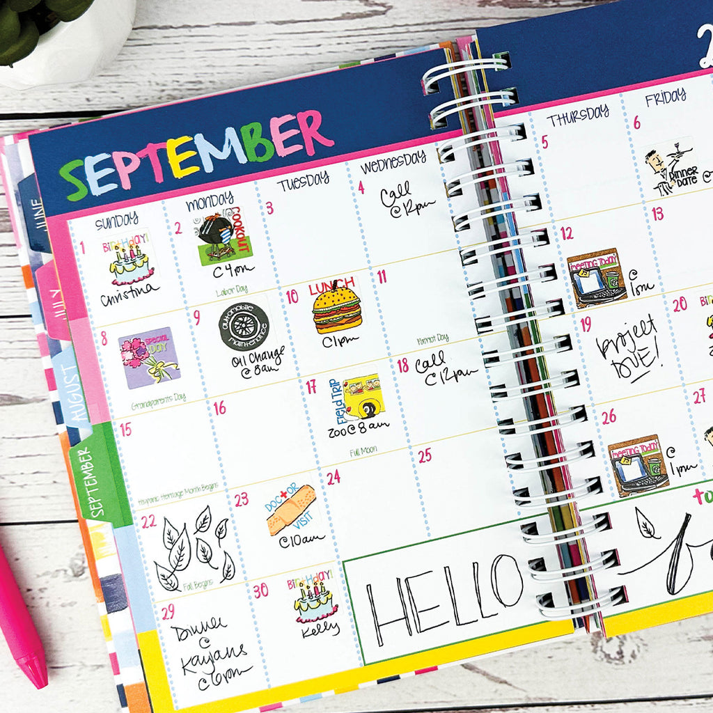 2024-25 Reminder Binder® Planner | This Month - December 2025 | Blossoms