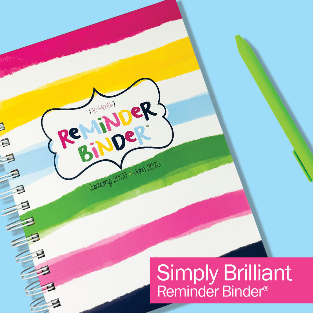 NEW! Buy-the-Case BULK 2025-26 Reminder Binder® Planners | January 2025 - June 2026 | Case of 20