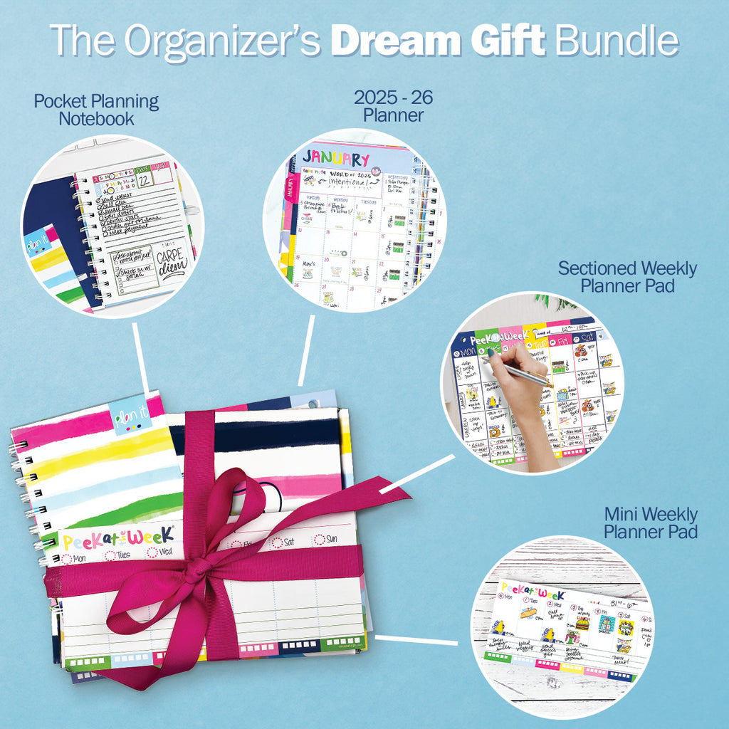 DOORBUSTER! Dream Planner Bundle | 2025-26 Reminder Binder® + 2 Planner Pads & Pocket Notebook | Save 44%