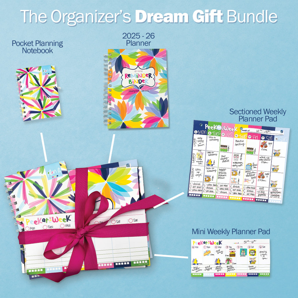 NEW! Dream Planner Bundle | 2025-26 Reminder Binder® + 2 Planner Pads & Pocket Notebook