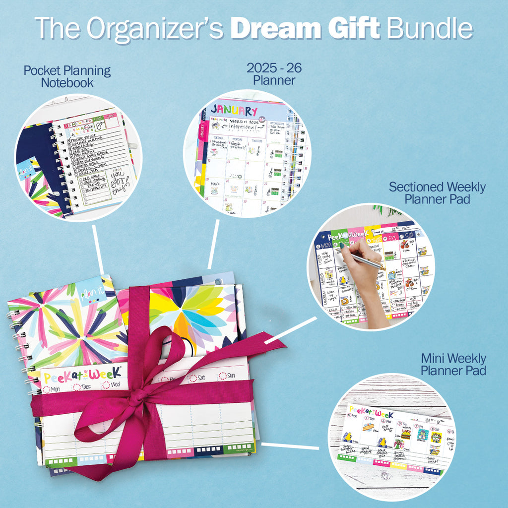 NEW! Dream Planner Bundle | 2025-26 Reminder Binder® + 2 Planner Pads & Pocket Notebook