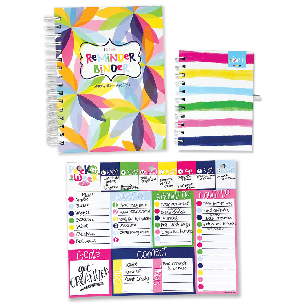 Plan It Bundle | 2024-25 Reminder Binder®+ Weekly Pad + Mini Notebook