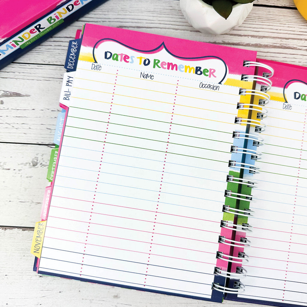 DEAL Buy-the-Case BULK Reminder Binder® Planners | NOW thru June 2025 | Case of 20 Planners
