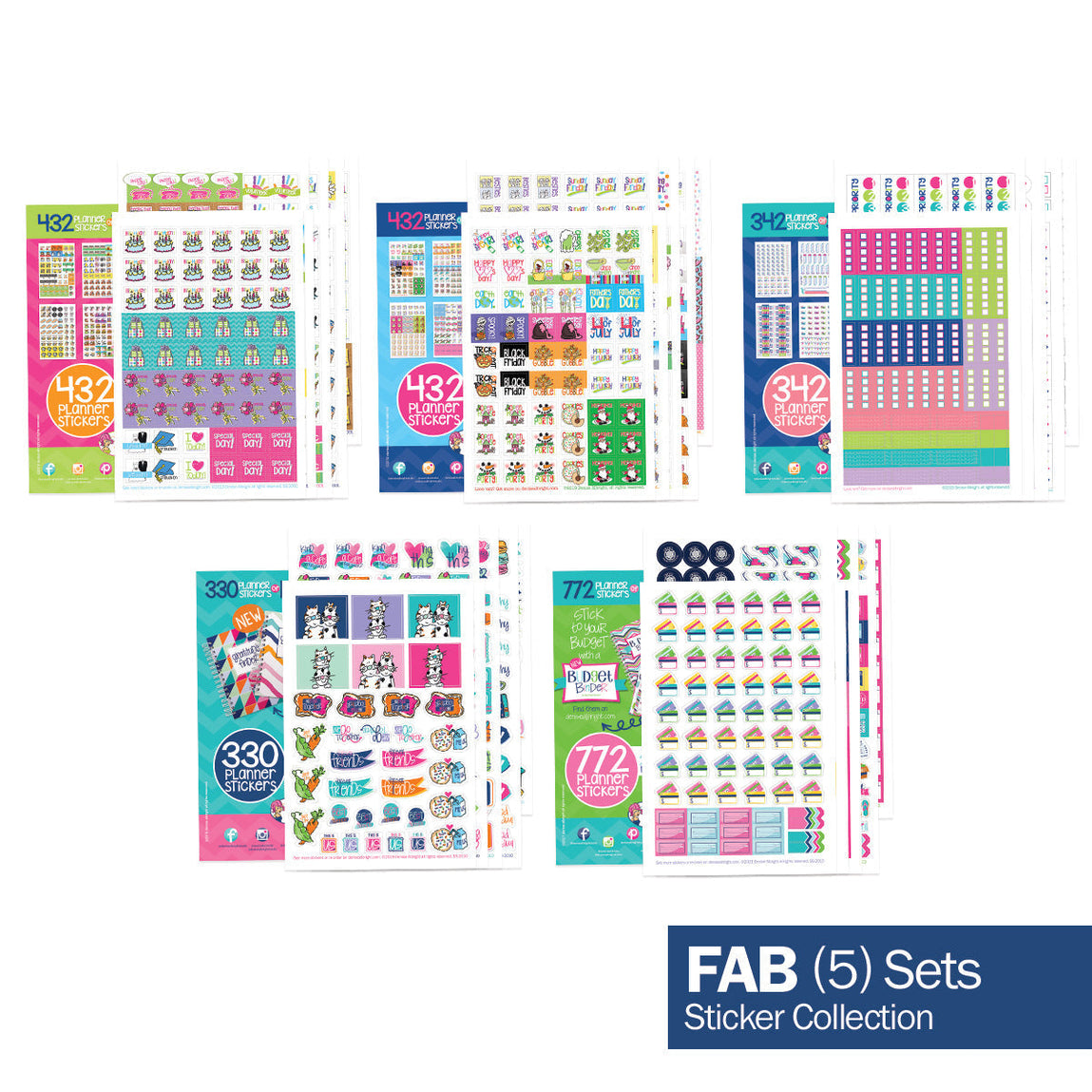 Reminder Binder® 2024-2025 Planner; 18-month Calendar with Budget Planner  Stickers (Petals)