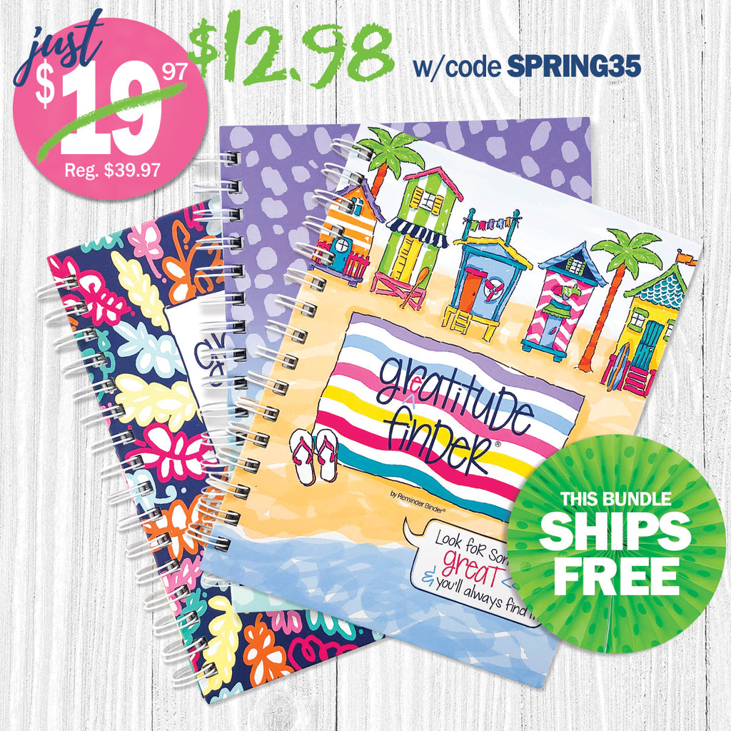 Gratitude Finder® Journals Bundle of 3 | Gratitude Journals to Inspire Daily Gratitude | The Perfect Gift for Mindful Moments | HOT DEAL