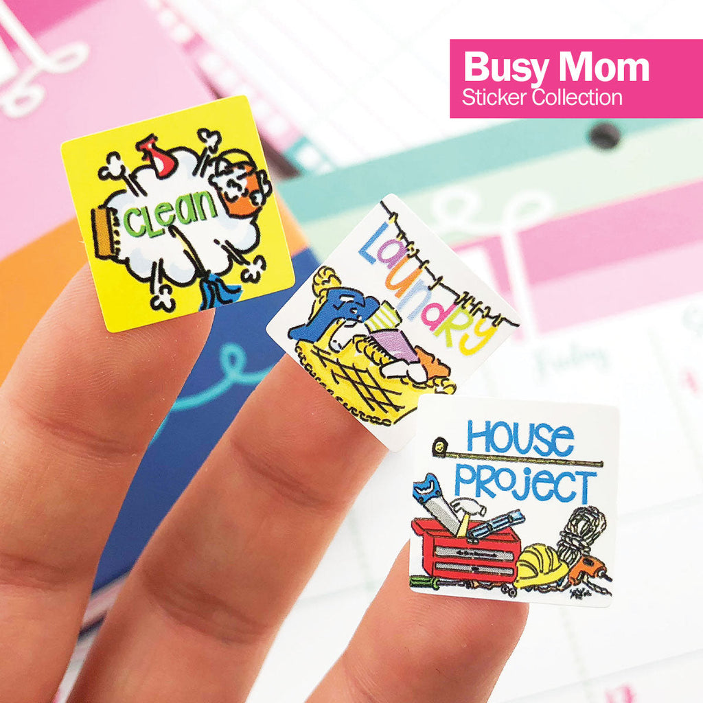 Busy Mom Planning Sticker Set | Daily Deal