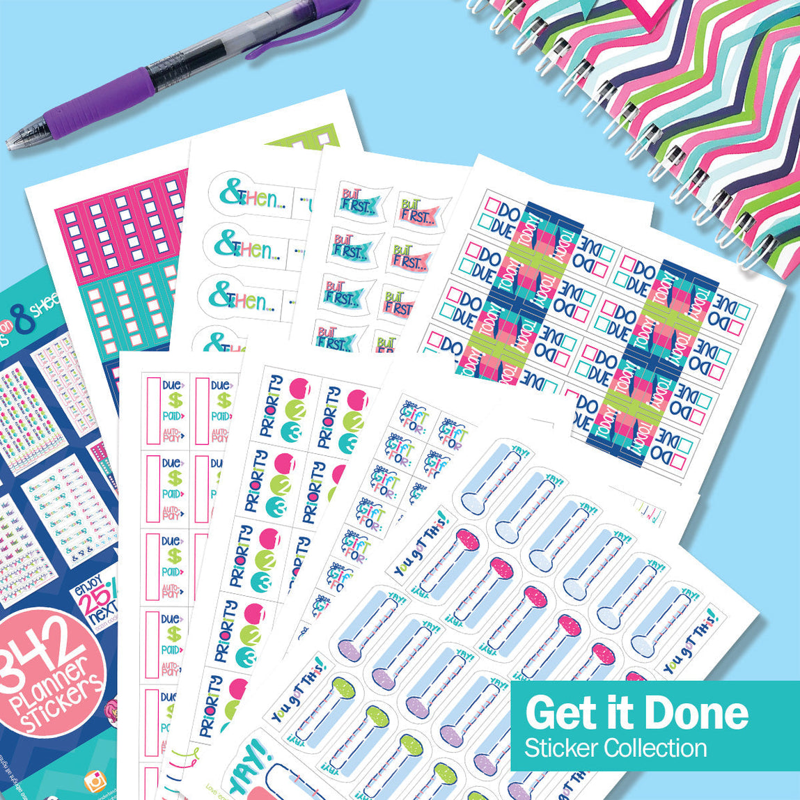 Reminder Binder® 2024-2025 Planner; 18-month Calendar with Budget Planner  Stickers (Ribbons) 