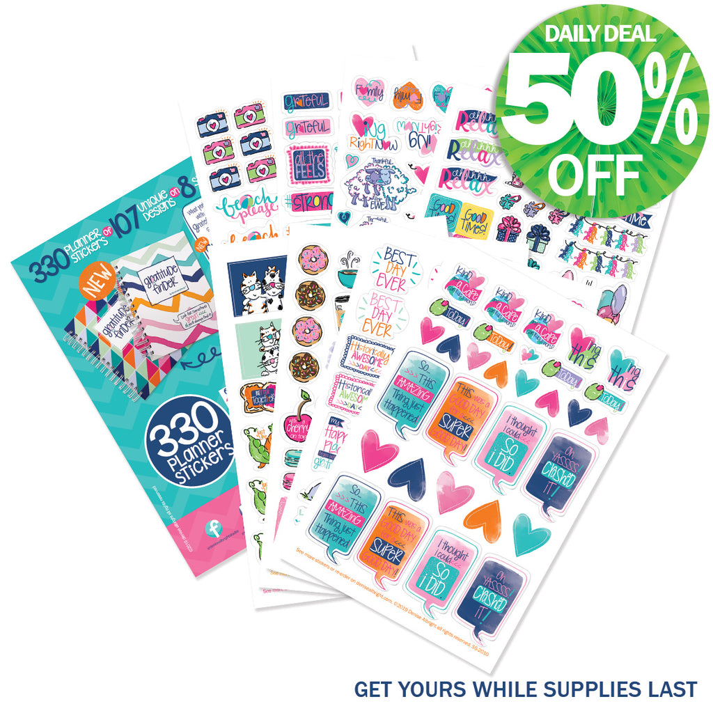 Grateful Heart Sticker Set | Daily Deal | 12/20-22