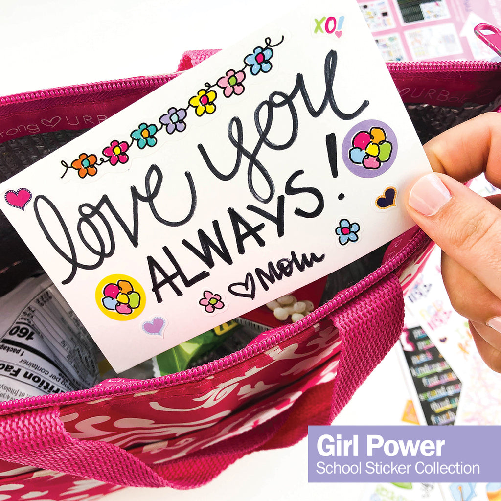 Girl Power Kids School Sticker Set | 412 Count Pack