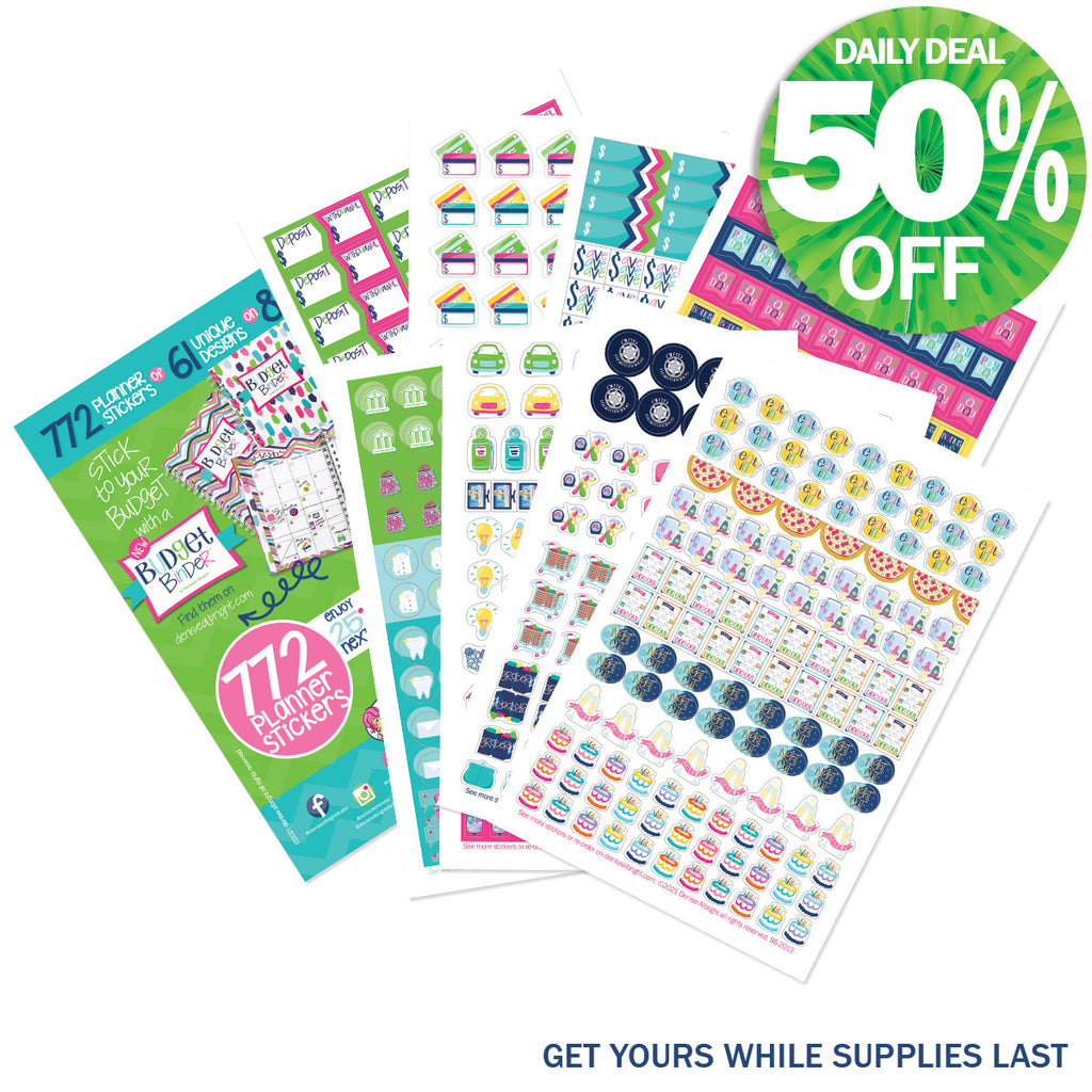 Budget Planning Sticker Set | Daily Deal | 2/21-  2/23