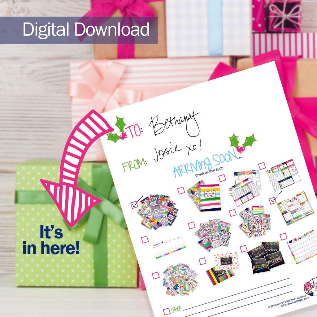 FREE Digital Download | "Arriving Soon" Printable Certificate to Wrap  | Print-ready, Delivered Instantly