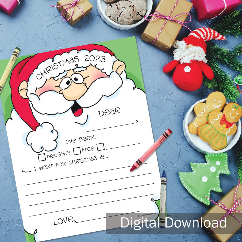 FREE Digital Download | Letter to Santa | Print-ready, Delivered Instantly