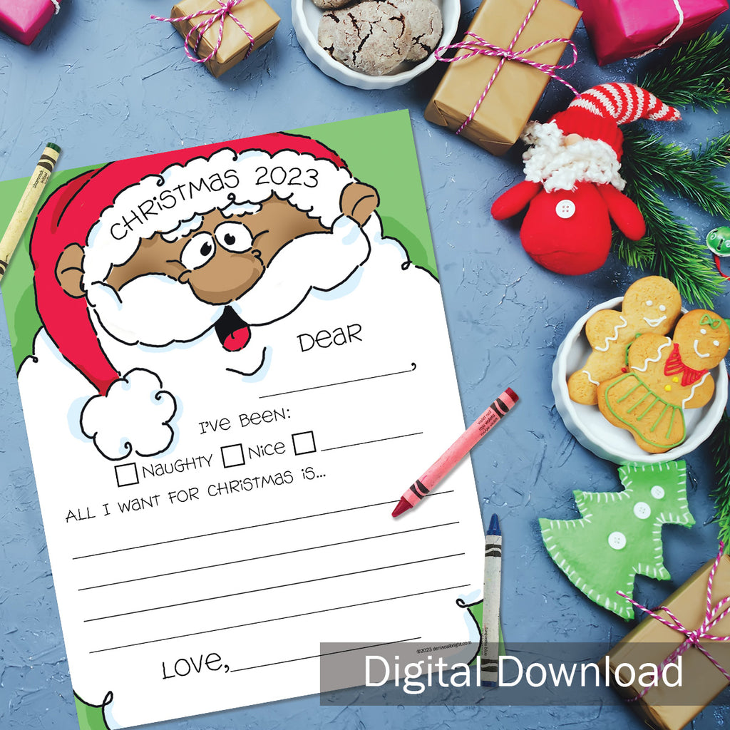 FREE Digital Download | Letter to Santa | Print-ready, Delivered Instantly