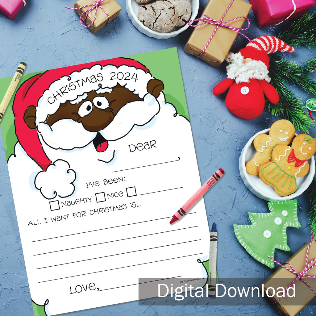 FREE Digital Download | Letter to Santa | Print-ready, Delivered Instantly