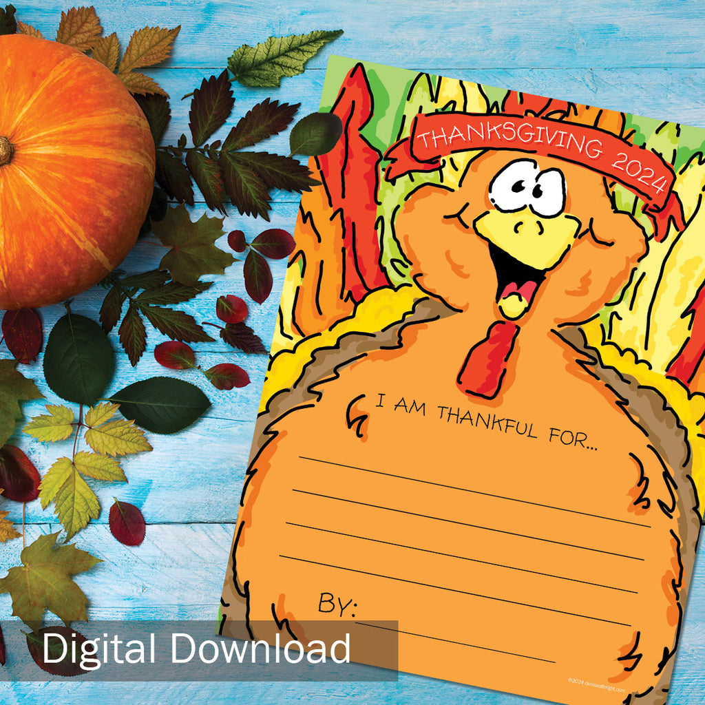 FREE Digital Download | I'm Thankful For Letter | Print-ready, Delivered Instantly