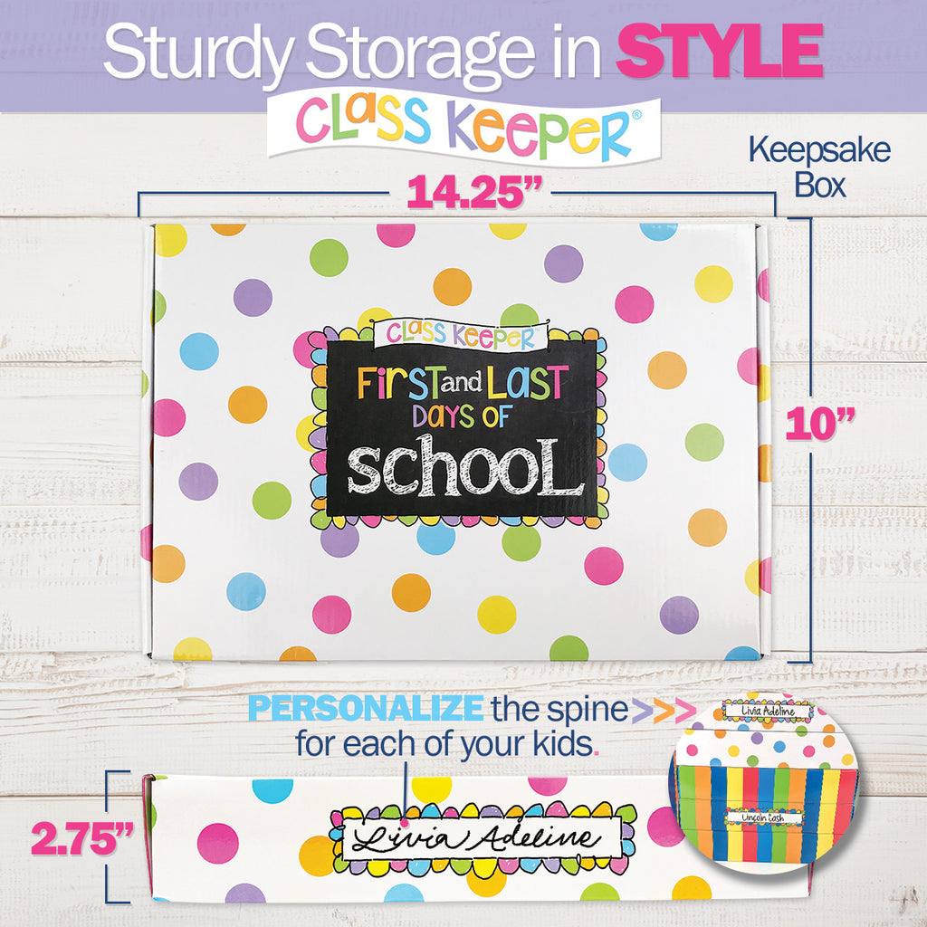Extra Class Keeper® School Memory Keepsake Box | (2) Styles | Keepsake Box ONLY (No Binder, No Pages)