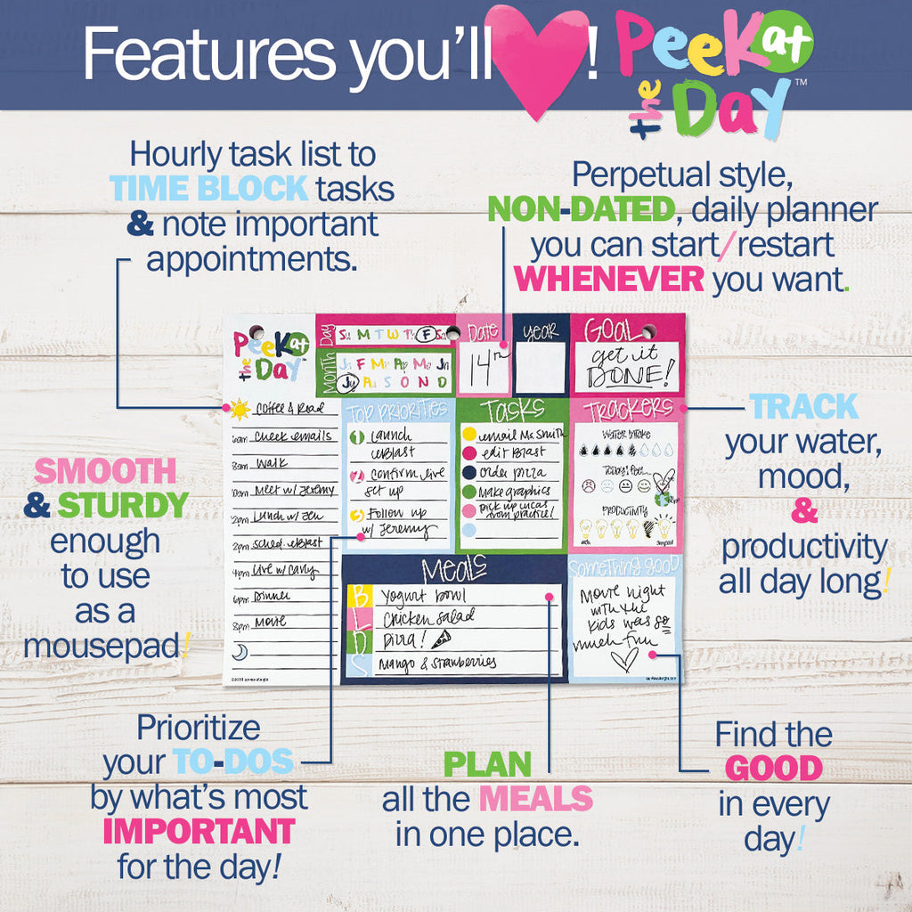 Plan Your Way Bundle | Daily & Weekly Planner Pads | Preppy n Pink | Daily Deal | 2/11/25