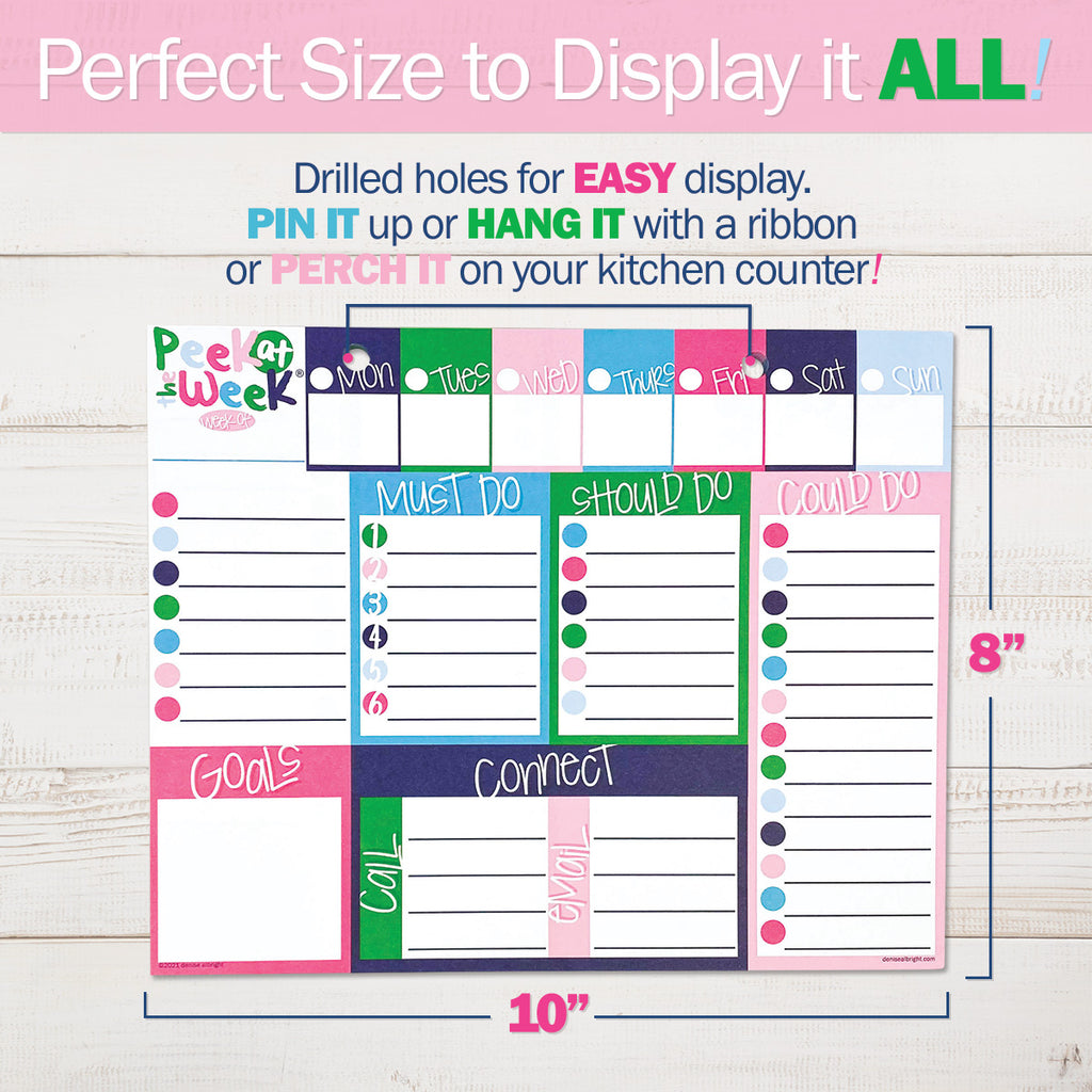 Plan Your Way Bundle | Daily & Weekly Planner Pads | Preppy n Pink | Daily Deal | 2/11/25