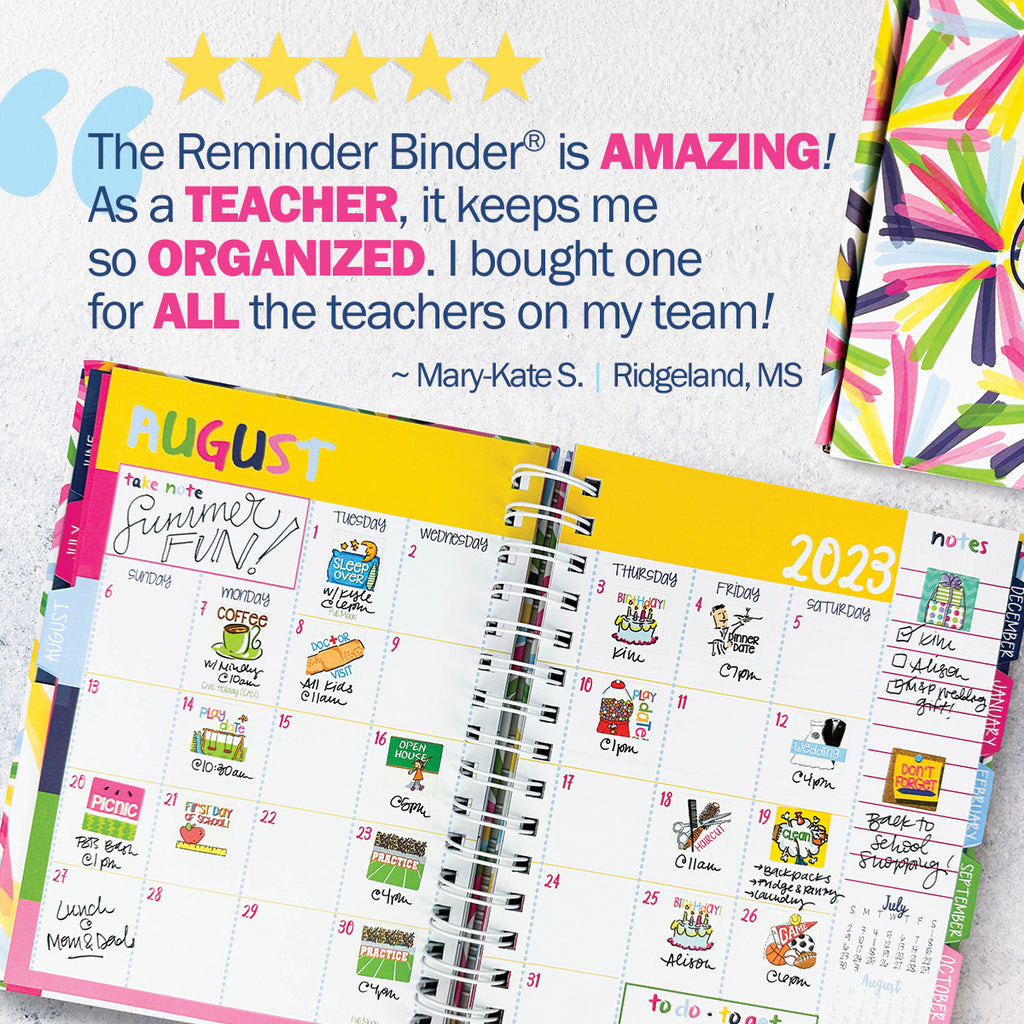 2023-24 Reminder Binder® Planner + Sticker Set Bundle