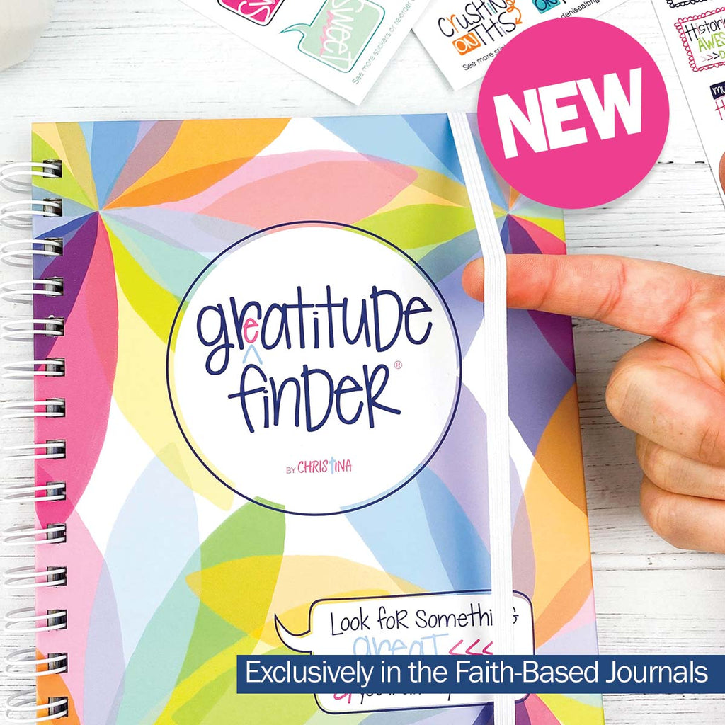 Gratitude Journal Grateful Heart Journal + Stickers Bundle | Gratitude Finder®