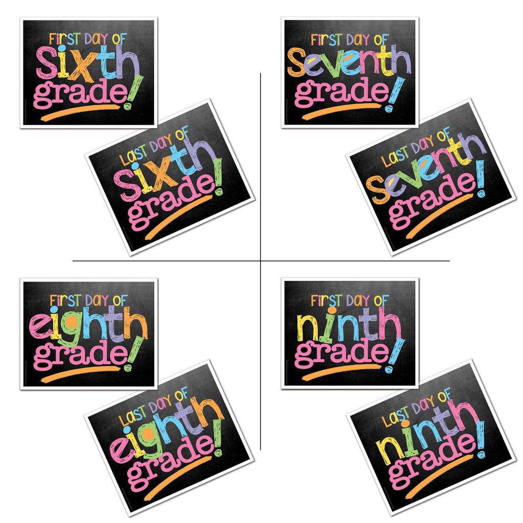 back to school photo prop - pastel, girl, grade, school, first day of school, last day of school, pictures, preschool-college