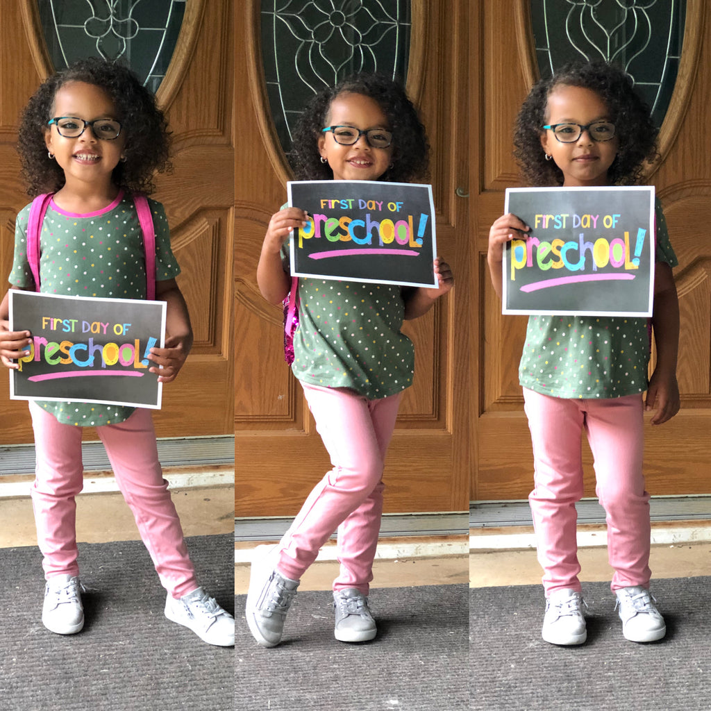 First & Last Day of School Signs | Prop Deck | 16 Grade Levels Preschool to College | (4) Styles - Denise Albright® 