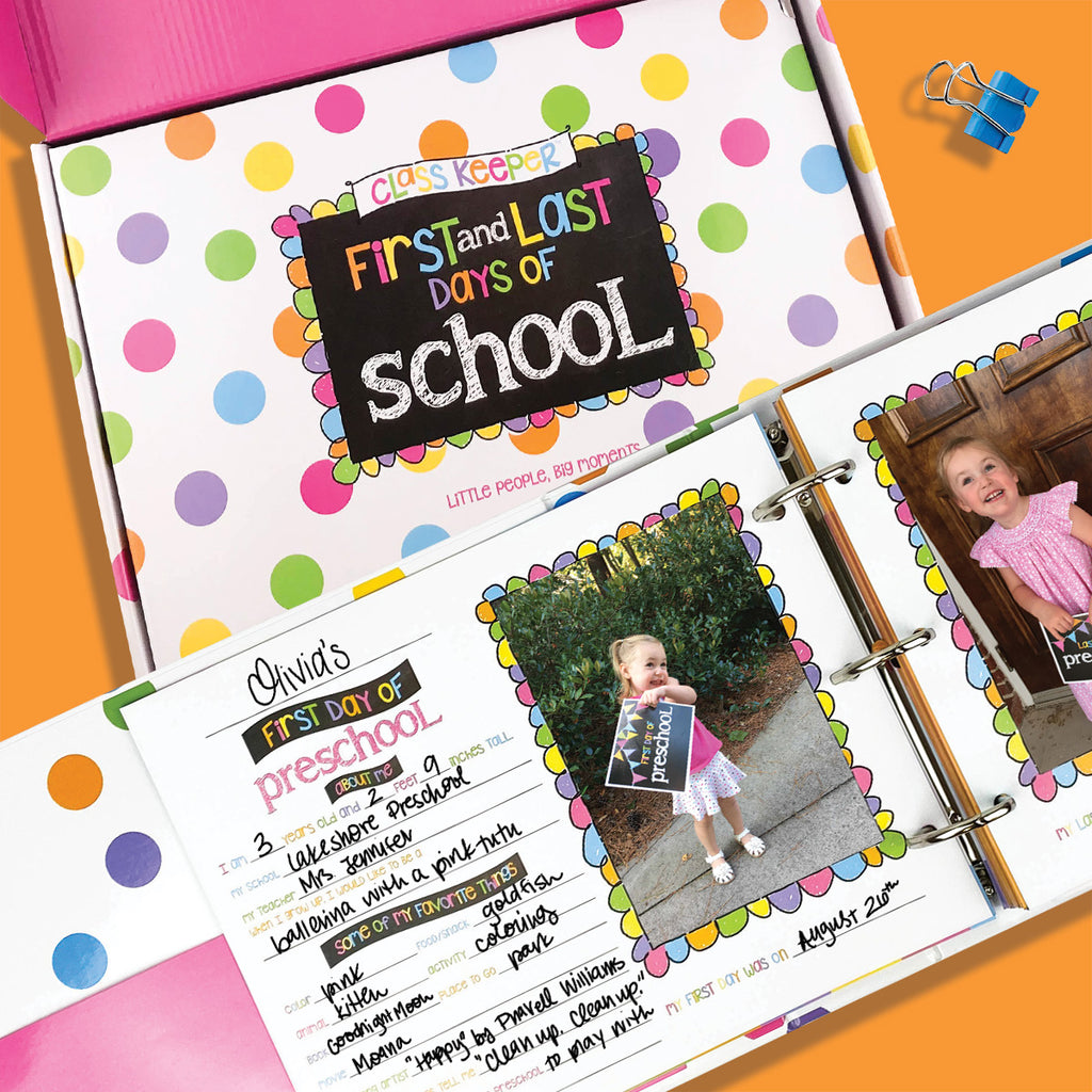 Mom Must-Have School Keepsake Kit | Class Keeper® + Photo Prop Deck + School Stickers