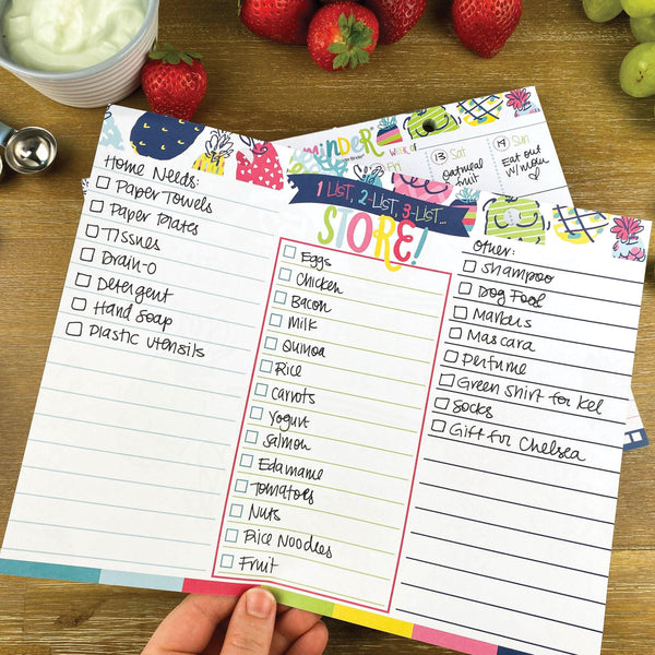 52-Week Meal Minder® Weekly Menu Planner Pad | Grocery List | Bonus Dr ...