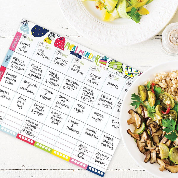 Meal Minder® Menu Planner Pad | Dry Erase Menu Board | Organize Your ...