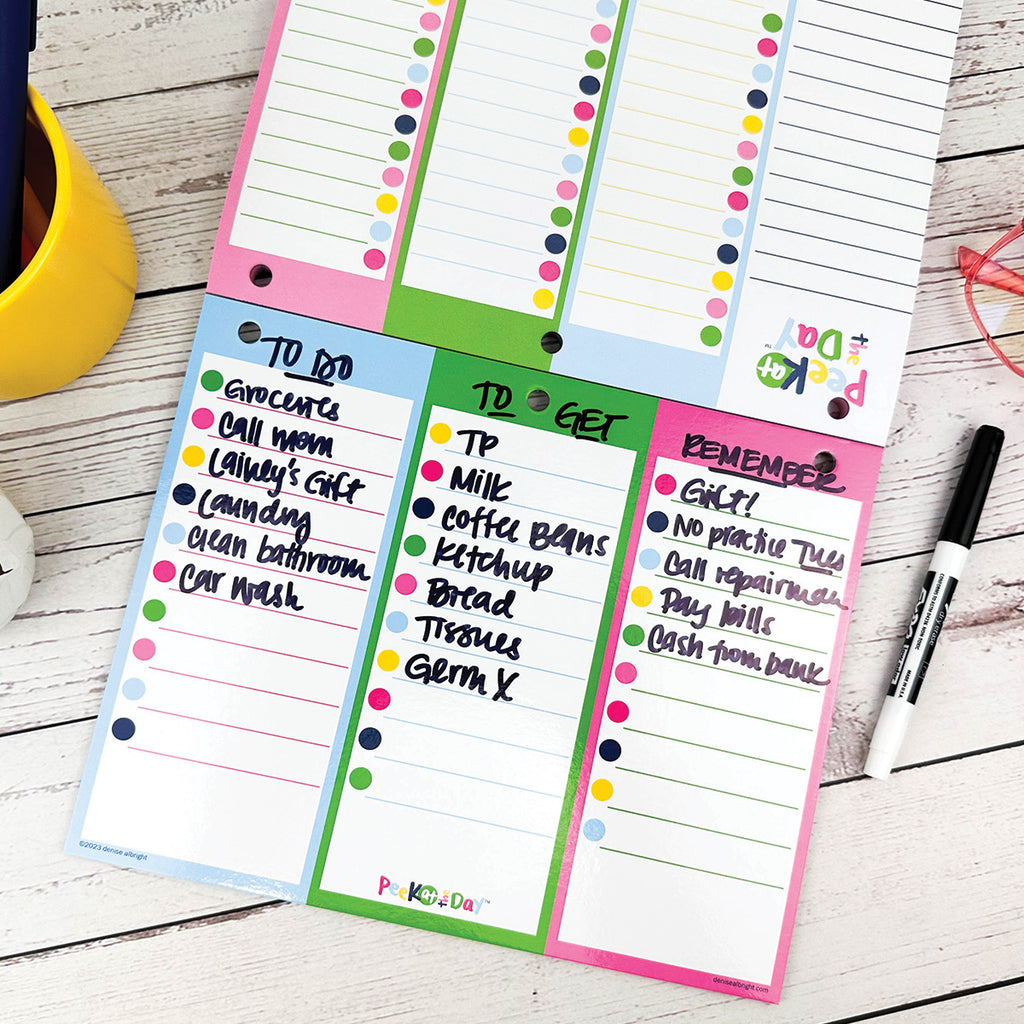 NEW! Peek at the Day™ Daily Planner Pad | All Bright & Cheery