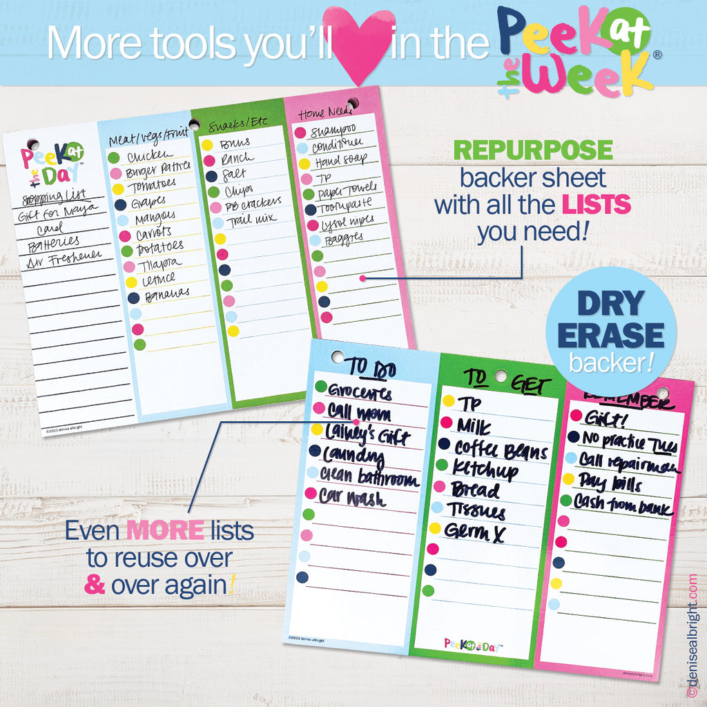 Buy Now & Save! Peek at the Day™ Daily Planner Pad
