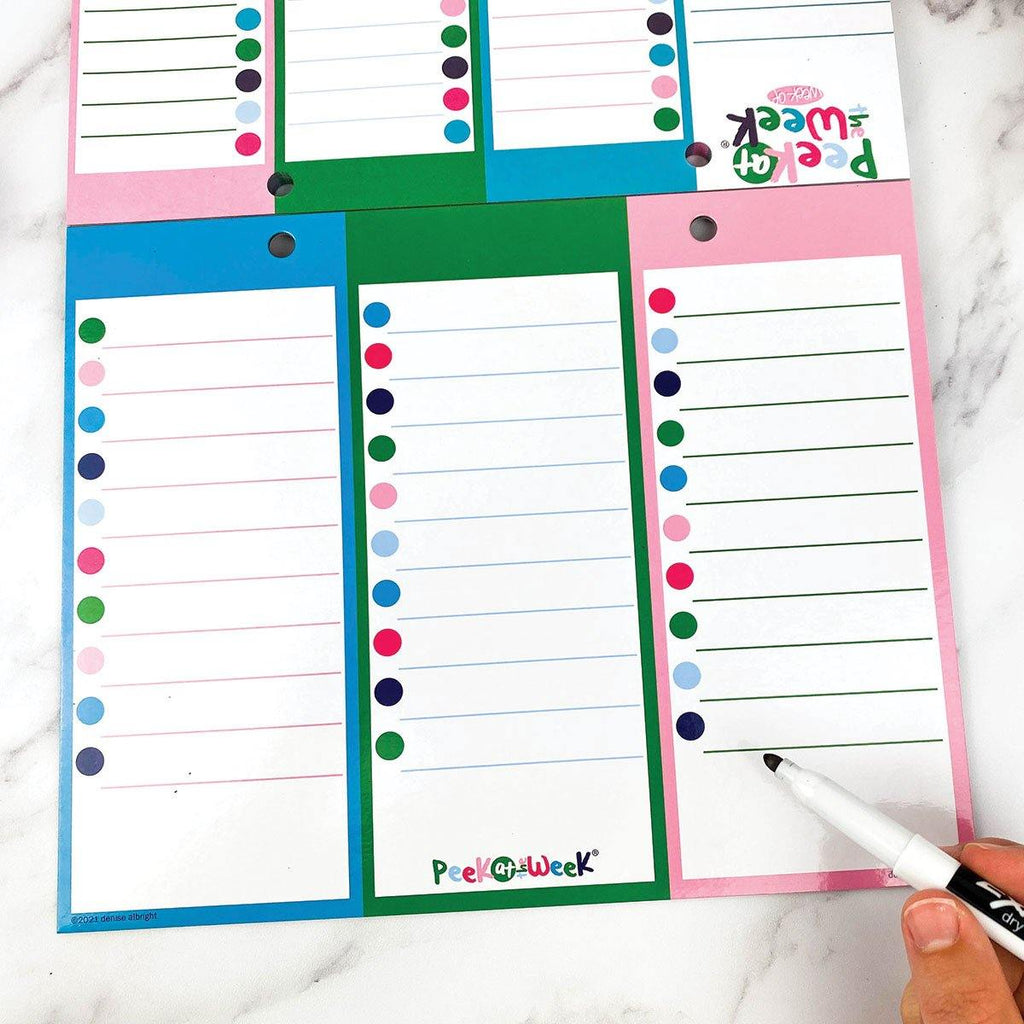 Buy-the-Case Peek at the Week® Weekly Planner Pad | Case of 38 Pads - Denise Albright® 
