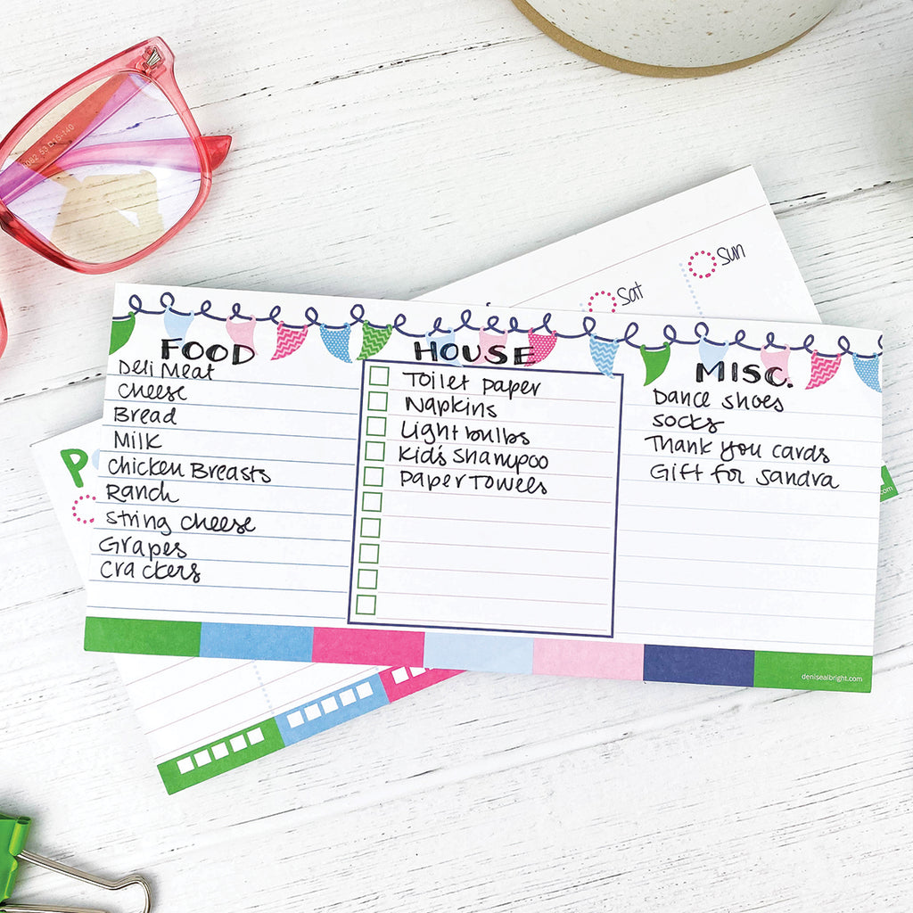 NEW Family Command Center Bundle | FOUR Weekly Planner Pads Bundle | Get the Whole Fam in Sync!