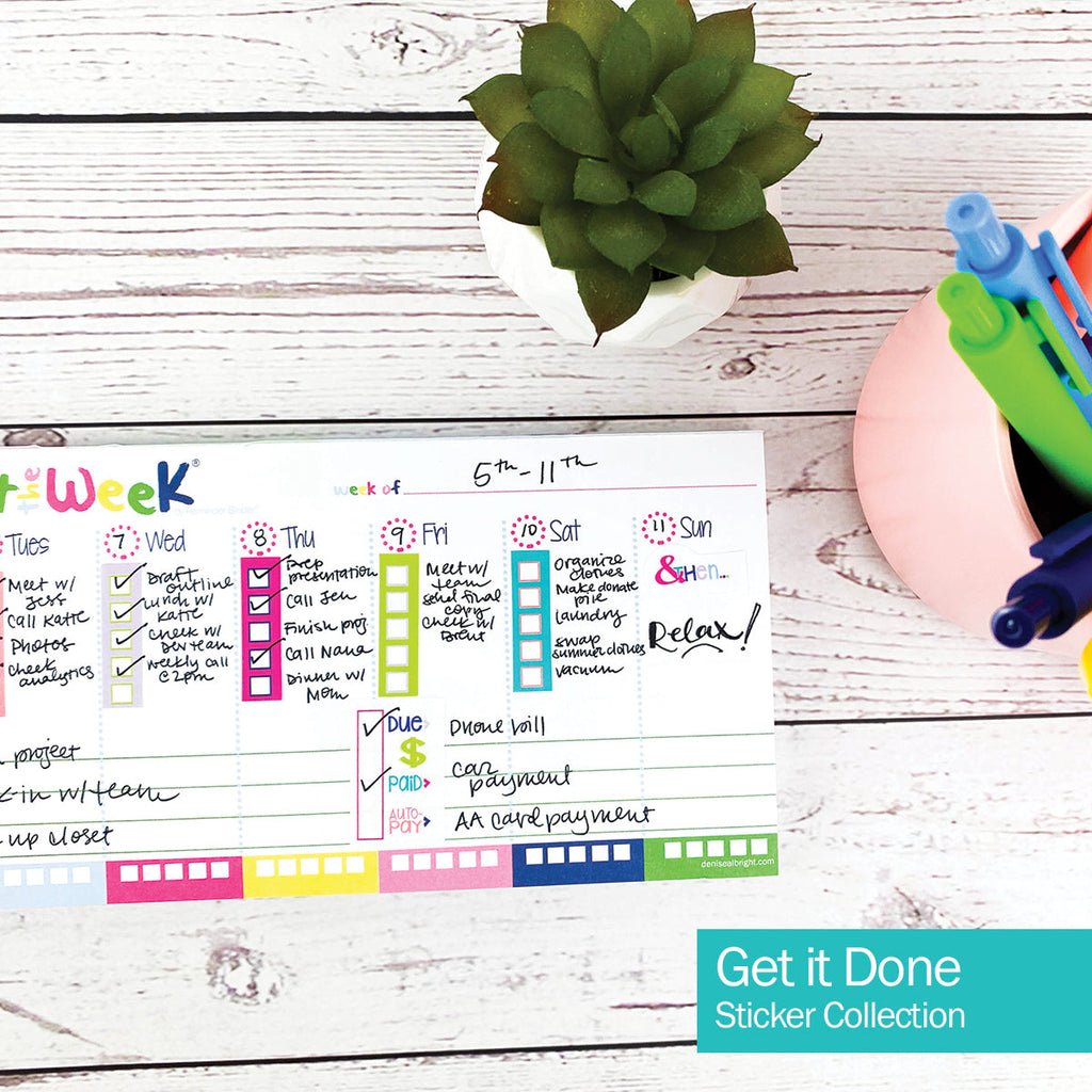 Get it Done Goal Sticker Set | 342 Count Pack