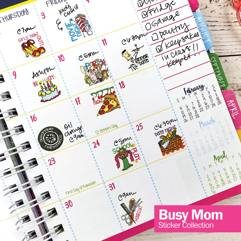Busy Mom Planning Sticker Set | 432 Count Pack