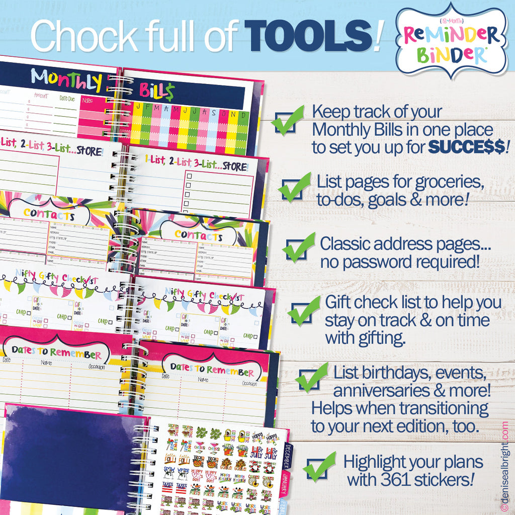 Bundle of TWO 2023-24 Reminder Binder® Planners