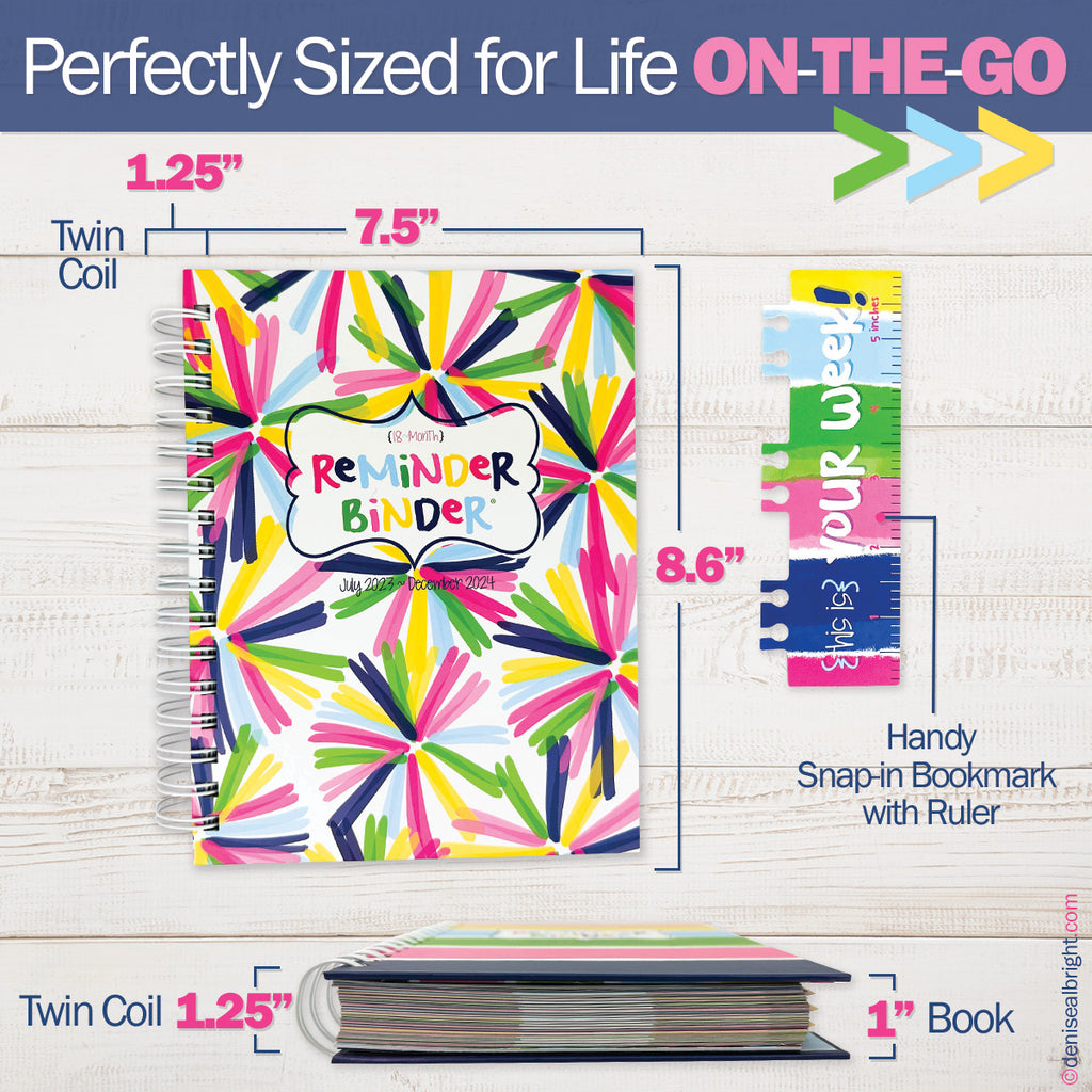 2023-24 Reminder Binder® Planner + Sticker Set Bundle